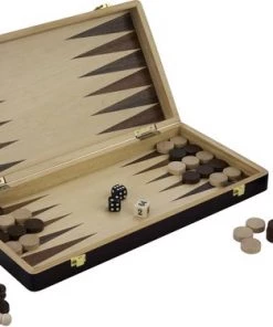 Longfield Schaak/backgammon Opklapb Essenhout 38,5 X 38,5 X 5,5 Cm -klassieke-spellen Winkel 550x375 7