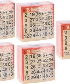 Engelhart Bingokaarten 500 Vel - Voor Bingo Met 75 Ballen - 5 Blokken - Voordeelpakket