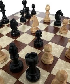 Helena Wood Art Handgemaakte Houten Schaakbord Met Schaakstukken - Luxe Uitgave - Hoge Kwaliteit - Schaakspel - Schaakset - Schaken - Volwassenen - Chess - 40 X 40 Cm -klassieke-spellen Winkel 550x391 3