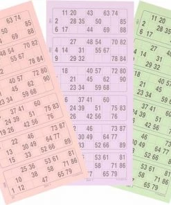 Merkloos 8x Bingokaarten 1-90