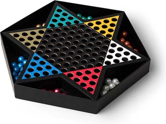 Gentlemens Hardware Chinese Checkers Authentiek Chinees Damspel Strategisch Spel Voor 2 Tot 6 Spelers 5 Gentlemens Hardware Chinese Checkers Authentiek Chinees Damspel Strategisch Spel Voor 2 Tot 6 Spelers - Afbeelding 3