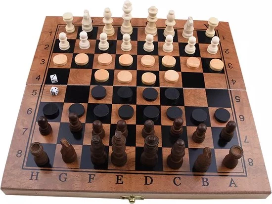 Merkloos Schaakbord | Dambord | Backgammon | 29 X 29 Cm | Schaakspel | Schaakset | Schaken | Dammen | Met Schaakstukken | 3-in-1 Bordspel | Chess | Hout | Opklapbaar 15 Merkloos Schaakbord | Dambord | Backgammon | 29 X 29 Cm | Schaakspel | Schaakset | Schaken | Dammen | Met Schaakstukken | 3-in-1 Bordspel | Chess | Hout | Opklapbaar - Afbeelding 13