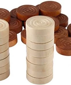 Merkloos Damstenen | Damschijven | Dammen | Hout | 2,5 X 2,5 Cm -klassieke-spellen Winkel 550x423