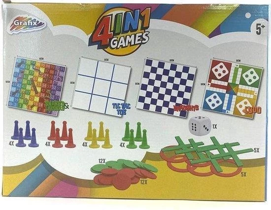 Universeel Merk Extra Grote Spellendoos 4 In 1 - Bevat Meerdere Spellen, Waaronder Dammen En Ludo - XL-formaat Met Grote Pionnen - Geschikt Voor Binnen En Buiten 3 Universeel Merk Extra Grote Spellendoos 4 In 1 - Bevat Meerdere Spellen, Waaronder Dammen En Ludo - XL-formaat Met Grote Pionnen - Geschikt Voor Binnen En Buiten