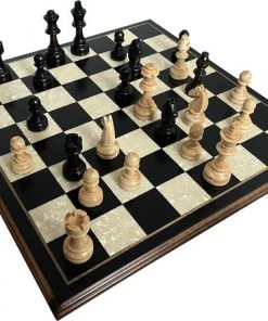 Helena Wood Art Handgemaakte Houten Schaakbord Met Schaakstukken - Luxe Uitgave - Hoge Kwaliteit - Schaakspel - Schaakset - Schaken - Volwassenen - Chess - 40 X 40 Cm -klassieke-spellen Winkel 550x433 1