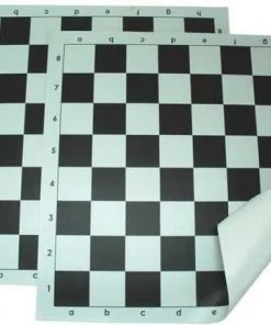 Schaakbord Vinyl Rolbaar 55 Mm Wit/zwart 51cm :: HOT Games