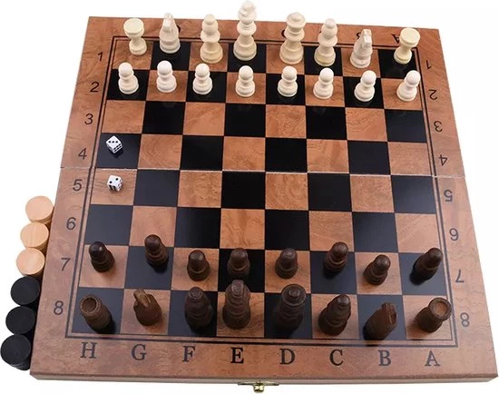 Merkloos Schaakbord | Dambord | Backgammon | 29 X 29 Cm | Schaakspel | Schaakset | Schaken | Dammen | Met Schaakstukken | 3-in-1 Bordspel | Chess | Hout | Opklapbaar 13 Merkloos Schaakbord | Dambord | Backgammon | 29 X 29 Cm | Schaakspel | Schaakset | Schaken | Dammen | Met Schaakstukken | 3-in-1 Bordspel | Chess | Hout | Opklapbaar - Afbeelding 11