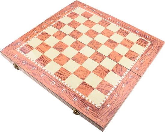 Merkloos Schaakbord | Dambord | Backgammon | 34 X 34 Cm | Schaakspel | Schaakset | Schaken | Dammen | Met Schaakstukken | 3-in-1 Bordspel | Chess | Hout | Opklapbaar 12 Merkloos Schaakbord | Dambord | Backgammon | 34 X 34 Cm | Schaakspel | Schaakset | Schaken | Dammen | Met Schaakstukken | 3-in-1 Bordspel | Chess | Hout | Opklapbaar - Afbeelding 10