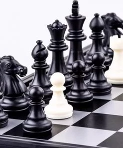 Shagam 3-in-1 Bordspel - 25 Cm - Plastic - Magnetisch - Schaakbord - Dambord - Backgammon - Schaakspel - Schaakset - Schaken - Dammen - Met Schaakstukken - Chess - Hout - Opklapbaar -klassieke-spellen Winkel 550x440 8