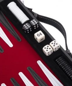 Longfield Backgammon 11 ", Rood/ Zwart/ Wit Gestikt -klassieke-spellen Winkel 550x442 2