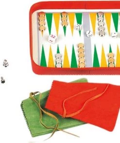 Dal Negro Spellenset 27,5 X 24 X 5,3 Cm Oranje/groen 5-delig