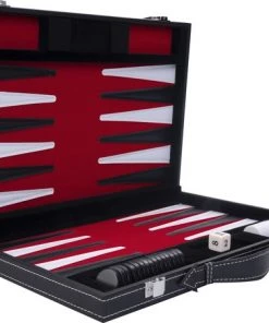 Longfield Backgammon 15, Rood/ Zwart/ Wit Gestikt 8 Longfield Backgammon 15, Rood/ Zwart/ Wit Gestikt -klassieke-spellen Winkel 550x452 6