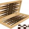 YenigÃ¼n Tavla Klassiek Backgammon Rose Bordspel - Met Schaakbord - Turks Tavla - Maat L 38cm