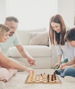 Sincer Magnetisch Schaakbord Met Staunton Schaakstukken 2 EXTRA Koninginnen Inclusief E-book Met Schaakregels - Houten Handgemaakte Schaakset/Schaakspel Voor Volwassenen GROOT FORMAAT Van 39x39cm -klassieke-spellen Winkel 550x471