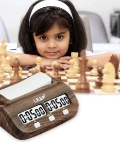 Sharp Games Schaakklok | Digitaal | Timer | Schaken | Plastic | Houten Kleur -klassieke-spellen Winkel 550x472 3