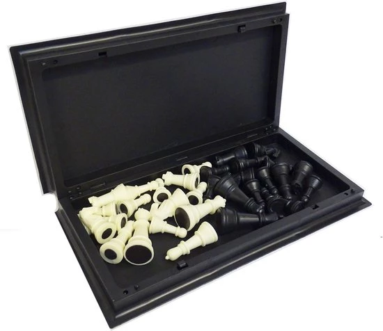 Magnetisch Schaak- En Dambord - Schaakstukken En Damstukken - Schaakspel - Damspel - Chess Set - Schaken - Dammen - Hout - Opklapbaar 9 Magnetisch Schaak- En Dambord - Schaakstukken En Damstukken - Schaakspel - Damspel - Chess Set - Schaken - Dammen - Hout - Opklapbaar - Afbeelding 7