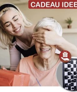 VoordeelShop Schaakbord Magnetisch - Opklapbaar Met Schaakstukken - 32cm X 32cm - Schaakspel - Dambord - Bordspellen - Spellen -klassieke-spellen Winkel 550x480 2