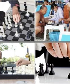 VoordeelShop Schaakbord Magnetisch - Opklapbaar Met Schaakstukken - 32cm X 32cm - Schaakspel - Dambord - Bordspellen - Spellen -klassieke-spellen Winkel 550x486 1