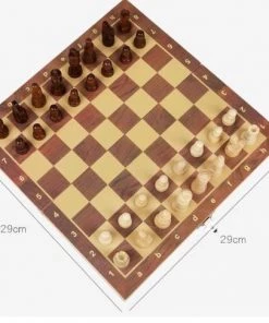 Fedec Magnetische Schaakset - 29x29CM - Compacte Set - Hout -klassieke-spellen Winkel 550x487 2