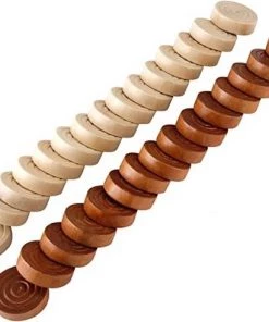 Merkloos Damstenen | Damschijven | Dammen | Hout | 2,5 X 2,5 Cm -klassieke-spellen Winkel 550x491 4