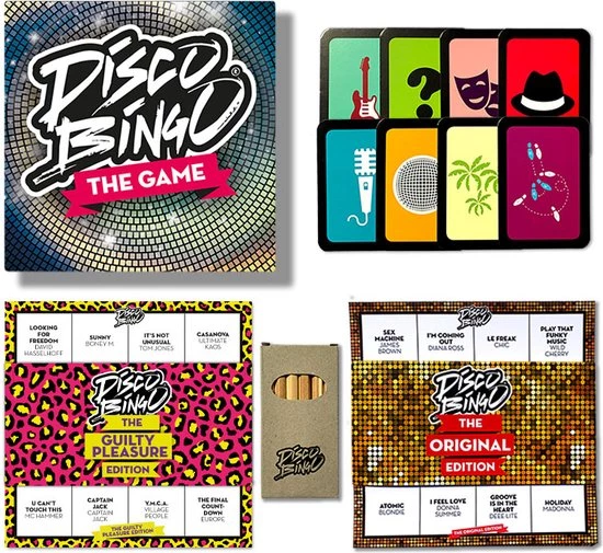 Disco Bingo The Game - Partyspel 5 Disco Bingo The Game - Partyspel - Afbeelding 3