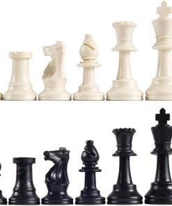 Merkloos Schaakstukken | Speelstukken | Plastic Schaakstukken | Schaken | Plastic | 96 Mm -klassieke-spellen Winkel 550x511 15