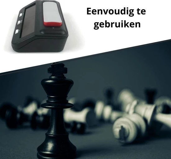 Wisely Schaakklok Digitaal - Schaken Met Bonus En Vertraging - Inclusief Gratis Batterij En Boekje Met Schaakopeningen 9 Wisely Schaakklok Digitaal - Schaken Met Bonus En Vertraging - Inclusief Gratis Batterij En Boekje Met Schaakopeningen - Afbeelding 7