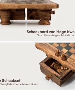 HappyWoods Schaakbord Klein Ronde Afwerking Schaakspel Spellen Spellen Voor Volwassenen Bordspellen 100% Natuurlijk Olijfhout -klassieke-spellen Winkel 550x512 3