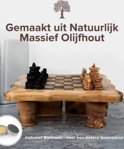 HappyWoods Schaakbord Klein Ronde Afwerking Schaakspel Spellen Spellen Voor Volwassenen Bordspellen 100% Natuurlijk Olijfhout -klassieke-spellen Winkel 550x527 5