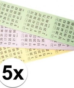 Merkloos 5x Bingokaarten Blok 1-75 - 3 Spellen Per Velletje - Bingospel -klassieke-spellen Winkel 550x528 11