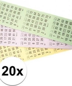 Merkloos 20x Bingokaarten Blok 1-75 - 3 Spellen Per Velletje - Bingospel -klassieke-spellen Winkel 550x528 14