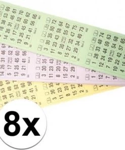 Merkloos 8x Bingokaarten Blok 1-75 - 3 Spellen Per Velletje - Bingospel -klassieke-spellen Winkel 550x528 16
