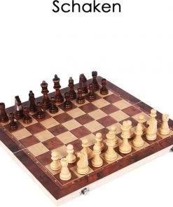Flokoo Schaakbord Hout 3-in-1 Bord: Schaken, Dammen & Backgammon -klassieke-spellen Winkel 550x529 2