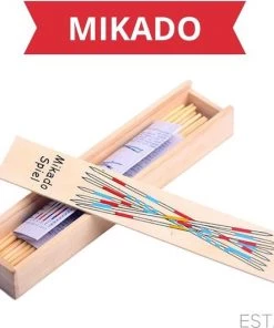 ESTARK Mikado Spel - Houten Mikado Game - Luxe Edition - 42-delig - In Houten Kistje - Met Spelregels - 20CM - Spel Houten Stokjes - Gezelschapsspel - MIKADO -klassieke-spellen Winkel 550x531 3