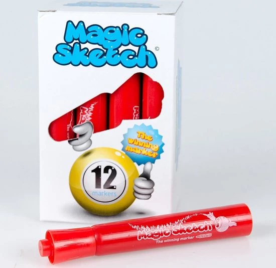 6996.02 Bingostiften 12 Stuks - Kleur: Rood 12 6996.02 Bingostiften 12 Stuks - Kleur: Rood - Afbeelding 10