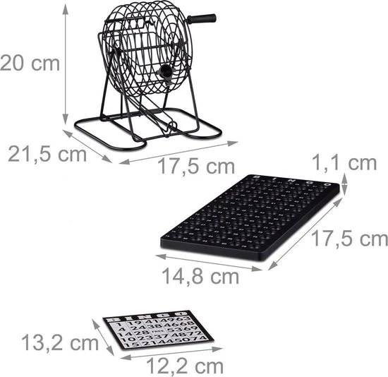 Tactic Bingospel Collection Classique Aluminium Zwart/wit 7 Tactic Bingospel Collection Classique Aluminium Zwart/wit - Afbeelding 5