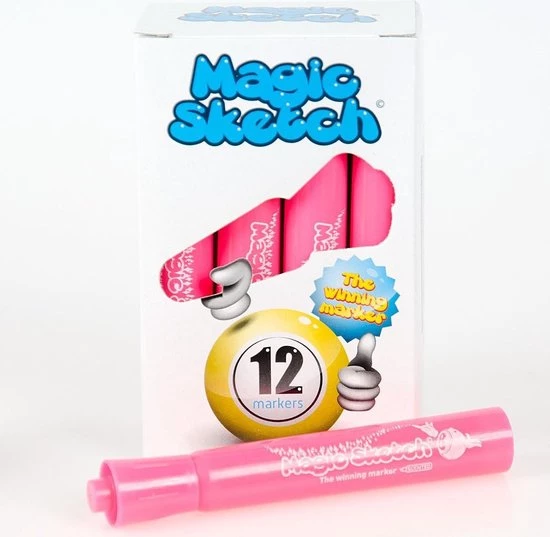 6996.11 Bingostiften 12 Stuks - Kleur: Magenta 10 6996.11 Bingostiften 12 Stuks - Kleur: Magenta - Afbeelding 8