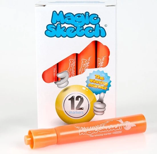 6996.01 Bingostiften 12 Stuks - Kleur: Oranje 4 6996.01 Bingostiften 12 Stuks - Kleur: Oranje - Afbeelding 2