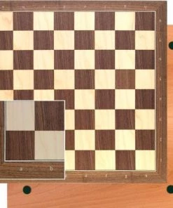 Weible Spiele Schaakbord Notenhout/ahorn 5cm