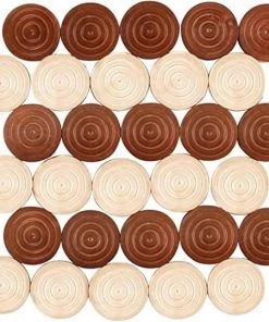 Merkloos Damstenen | Damschijven | Dammen | Hout | 2,5 X 2,5 Cm -klassieke-spellen Winkel 550x540 3