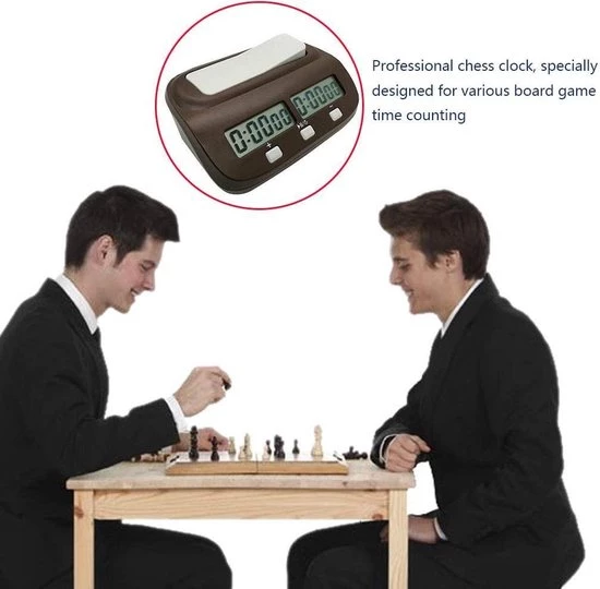 Chessmaster Schaakklok - Officieel - Digitaal - Vele Opties 5 Chessmaster Schaakklok - Officieel - Digitaal - Vele Opties - Afbeelding 3