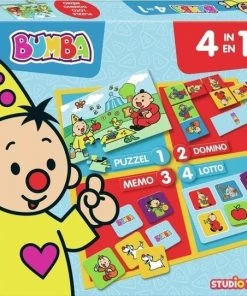 Bumba Bordspel - 4 In 1 - Puzzel, Lotto, Domino En Memo