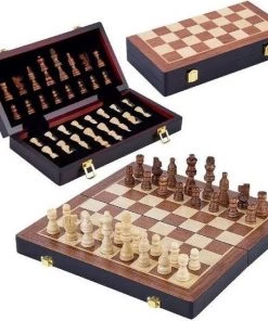 Engelhart Schaakspel Inklapbaar 38,5 Cm Hout Bruin/wit 33-delig -klassieke-spellen Winkel 550x543 2