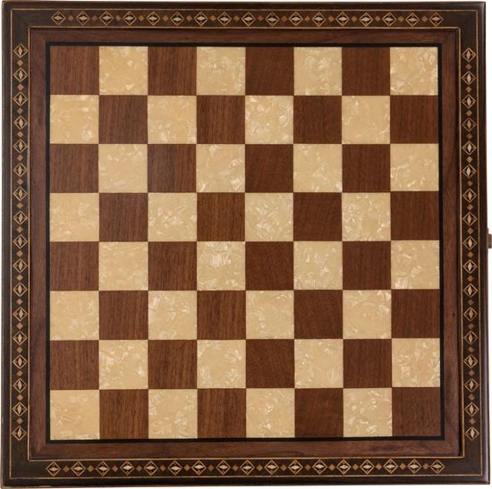 Helena Wood Art Handgemaakte Houten Schaakbord Met Opbergsysteem - Metalen Schaakstukken - Luxe Uitgave - Schaakspel - Schaakset - Schaken - Chess - 40 X 40 Cm 7 Helena Wood Art Handgemaakte Houten Schaakbord Met Opbergsysteem - Metalen Schaakstukken - Luxe Uitgave - Schaakspel - Schaakset - Schaken - Chess - 40 X 40 Cm - Afbeelding 5