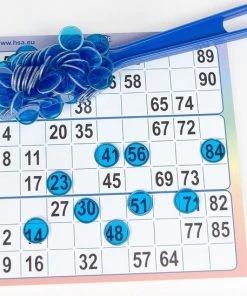 7253.02 Bingofiches Ø17mm Met Magneetstok - Kleur: Blauw