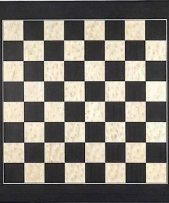 Raindroptime.com Luxe Houten Schaakbord Zwart En Esdoorn 55 Cm - Veldmaat 55 Mm - Maat 6