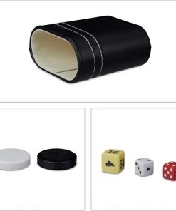Relaxdays Backgammon Koffer - Bordspel - Tric Track - Strategiespel - Triktrak - Zwart -klassieke-spellen Winkel 550x549 12