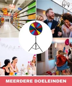 Merkloos Rad Van Fortuin - Draairad - Draaiwiel - 14 Te Beschrijven Vakken - Met Markeerstiften En Wisser - In Hoogte Aan Te Passen - 46 Cm -klassieke-spellen Winkel 550x549 29