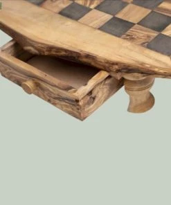 Schaakset Olijfolie & Honing Met Laden - Schaakspel - Schaakstukken - Schaakbord - Schaken - Bordspel - Handgemaakt - Hout - Zwart - Volwassenen & Kinderen - 35 X 35 X 8,5 Cm -klassieke-spellen Winkel 550x549 7