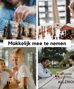 Allerion? Allerion Luxe Schaak Set - 100% Hout - 38cm X 38cm - In Opbergkoffer - Inclusief 2 Extra Dames En Instructieboekje -klassieke-spellen Winkel 550x550 10